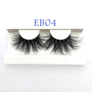 High quality 3D real mink 25mm lashes luxury mink strip