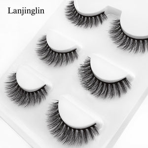 natural false eyelashes 3D mink lashes