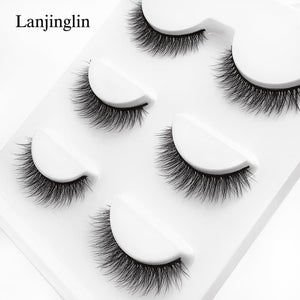 natural false eyelashes 3D mink lashes