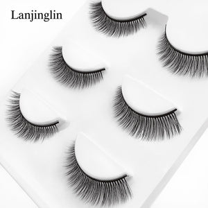 natural false eyelashes 3D mink lashes