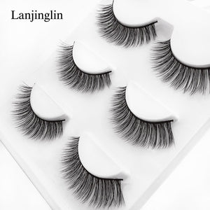 natural false eyelashes 3D mink lashes