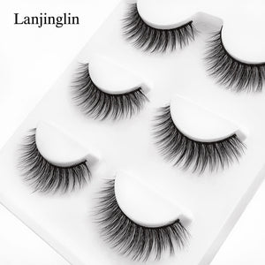 natural false eyelashes 3D mink lashes