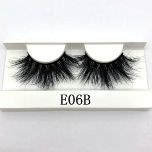 25mm False Eyelashes Wholesale Thick Strip 25mm 3D Mink Lashes