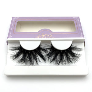High quality 3D real mink 25mm lashes luxury mink strip