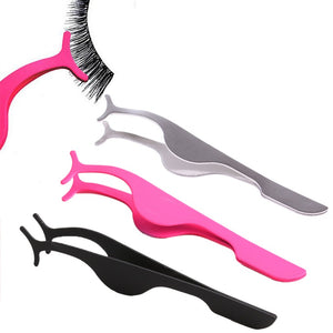 Tweezers Fake Eye Lash Applicator Eyelash Extension Curler