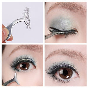 Tweezers Fake Eye Lash Applicator Eyelash Extension Curler
