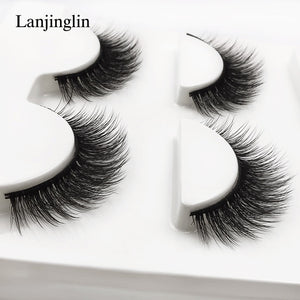 natural false eyelashes 3D mink lashes