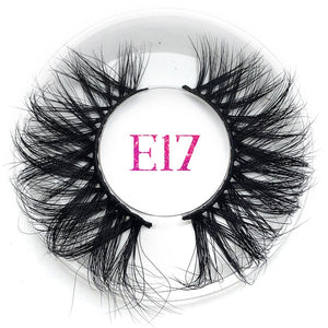 25mm False Eyelashes Wholesale Thick Strip 25mm 3D Mink Lashes
