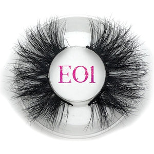 25mm False Eyelashes Wholesale Thick Strip 25mm 3D Mink Lashes