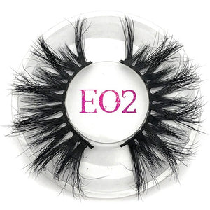 25mm False Eyelashes Wholesale Thick Strip 25mm 3D Mink Lashes