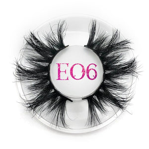 25mm False Eyelashes Wholesale Thick Strip 25mm 3D Mink Lashes