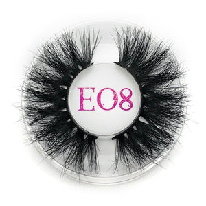 25mm False Eyelashes Wholesale Thick Strip 25mm 3D Mink Lashes