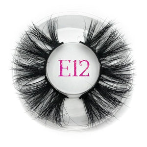 25mm False Eyelashes Wholesale Thick Strip 25mm 3D Mink Lashes
