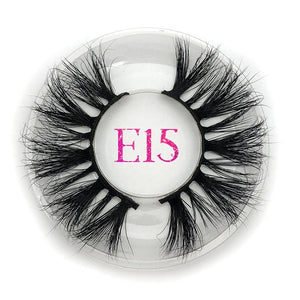 25mm False Eyelashes Wholesale Thick Strip 25mm 3D Mink Lashes