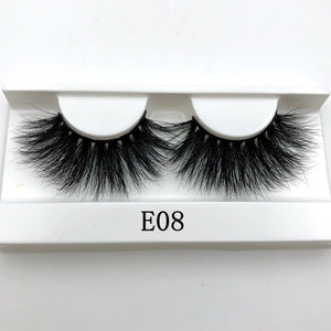 25mm False Eyelashes Wholesale Thick Strip 25mm 3D Mink Lashes