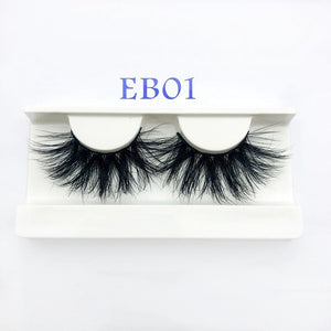 High quality 3D real mink 25mm lashes luxury mink strip