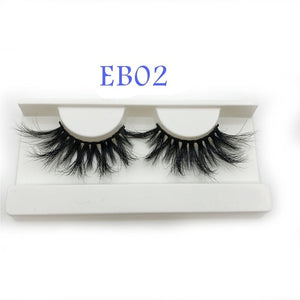 High quality 3D real mink 25mm lashes luxury mink strip