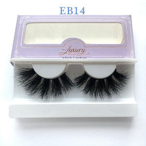 High quality 3D real mink 25mm lashes luxury mink strip