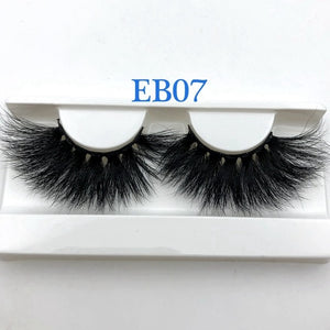 High quality 3D real mink 25mm lashes luxury mink strip