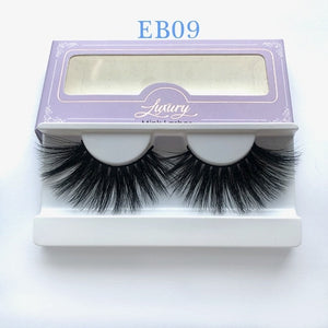 High quality 3D real mink 25mm lashes luxury mink strip