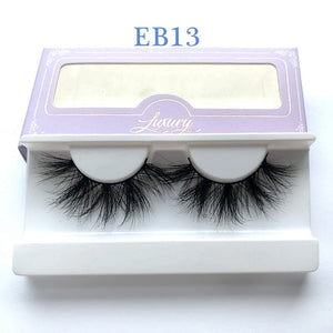 High quality 3D real mink 25mm lashes luxury mink strip