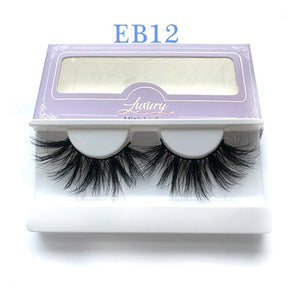 High quality 3D real mink 25mm lashes luxury mink strip