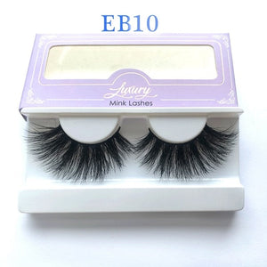 High quality 3D real mink 25mm lashes luxury mink strip