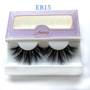 High quality 3D real mink 25mm lashes luxury mink strip