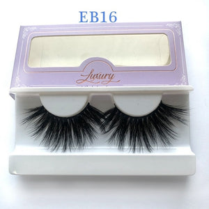 High quality 3D real mink 25mm lashes luxury mink strip