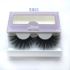 High quality 3D real mink 25mm lashes luxury mink strip